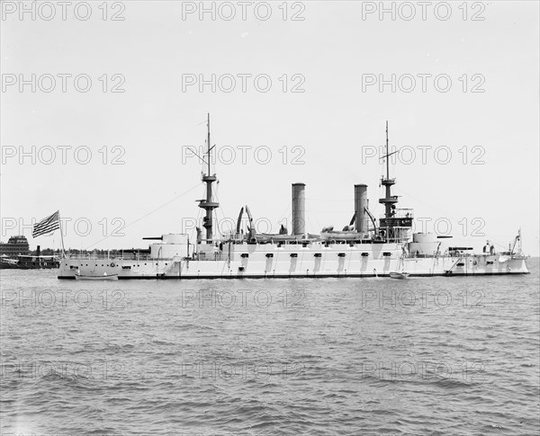 U.S.S. Kentucky, 1900 or 1901. Creator: John S Johnston.