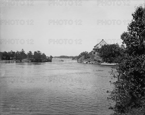 View up from Echo Lodge, Thousand Islands, (1901?). Creator: Unknown.