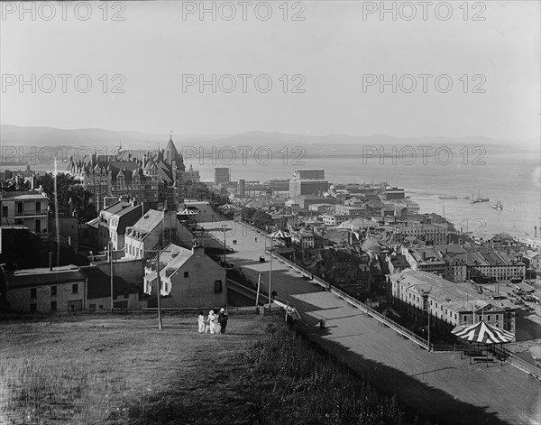 Dufferin Terrace & Chateau Frontenac, Quebec, c1901. Creator: Henry Greenwood Peabody.