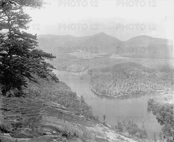 Lake Fairfield from Bald Face, Sapphire, N.C., between 1895 and 1910. Creator: Unknown.