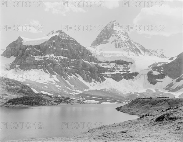 Mt. Assiniboine & lake, Alberta, Canada, between 1900 and 1910. Creator: Unknown.