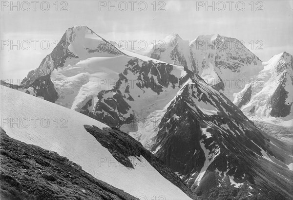 Asulkan Glacier from Mount Abbott, Selkirk Mts., British Columbia, between 1900 and 1910. Creator: Unknown.