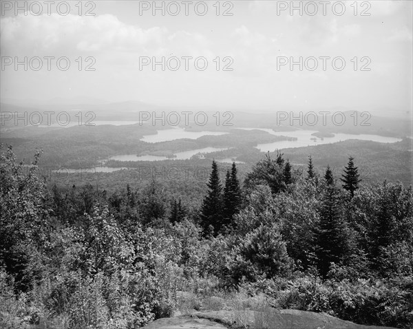 St. Regis Lakes from St. Regis Mtns., Adirondack Mts., N.Y., between 1900 and 1910. Creator: Unknown.
