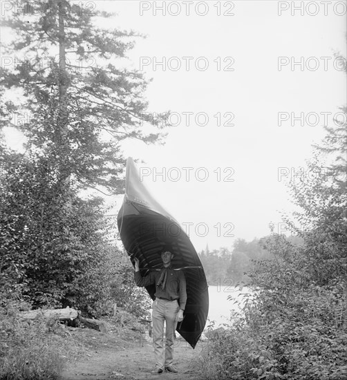 Adirondack carry, Adirondacks, N.Y., between 1900 and 1910. Creator: Unknown.