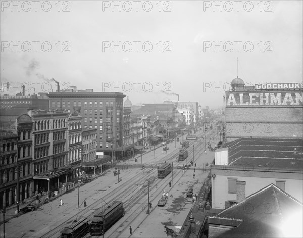 Canal Street, New Orleans, Louisiana, between 1900 and 1910. Creator: Unknown.