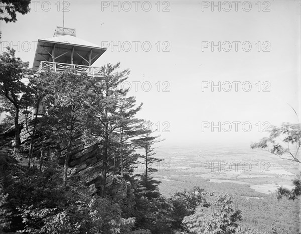 High Rock Observatory, near Pen Mar Park, view looking west, Maryland, between 1900 and 1910. Creator: Unknown.