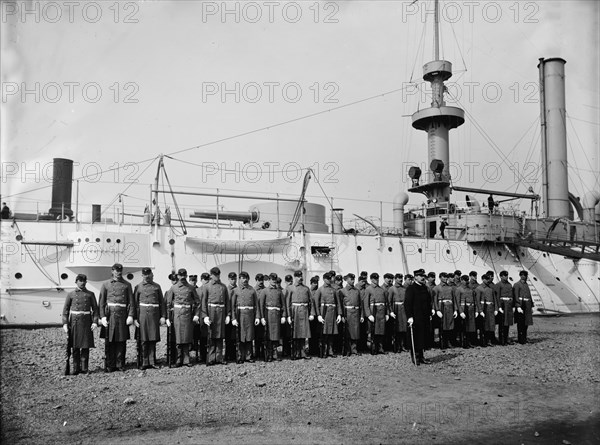 U.S.S. Brooklyn, Marine guard, 1897. Creator: Unknown.