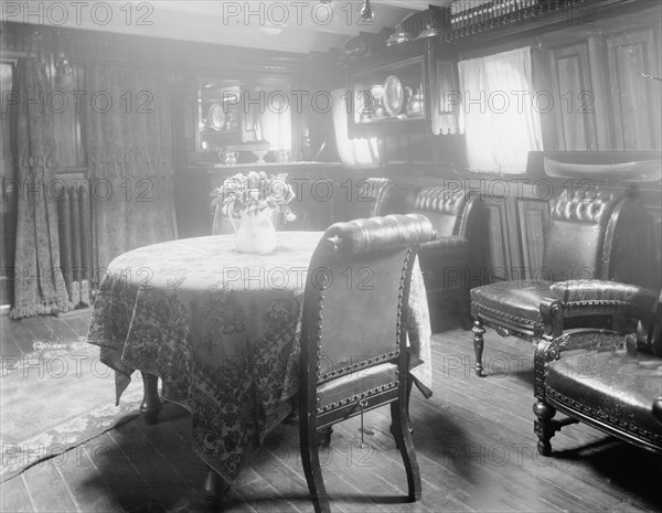 U.S.S. Cincinnati, the cabin, (1894?). Creator: Unknown.