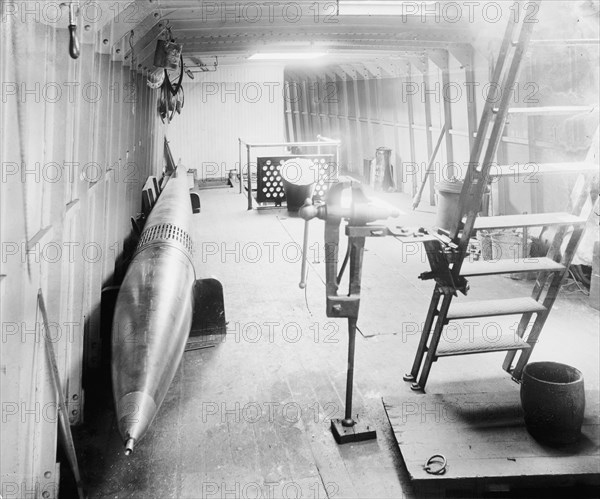 Destroyer between decks, between 1882 and 1901. Creator: Unknown.