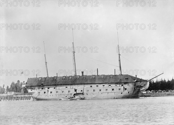 U.S.S. Independence, Mare Island, Navy Yard, between 1890 and 1901. Creator: Unknown.