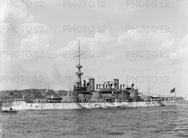 U.S.S. Indiana, between 1895 and 1901. Creator: Unknown.