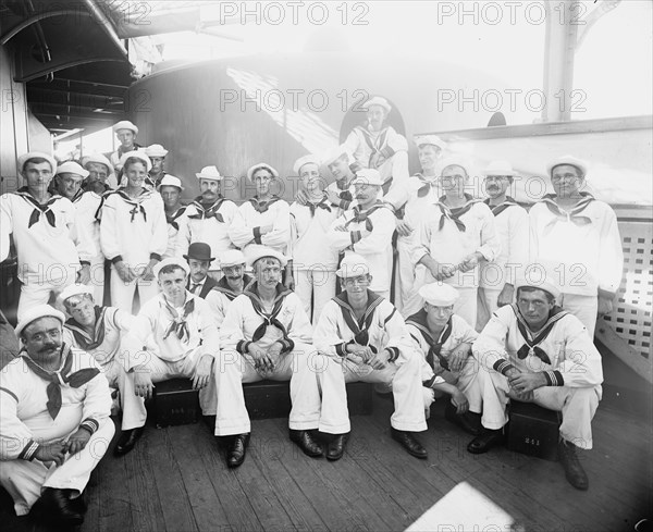 U.S.S. Indiana, group of sailors, 1898 Sept 3. Creator: Unknown.
