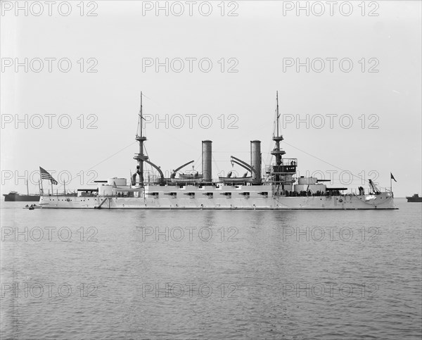 U.S.S. Kearsarge, 1900 Apr 8. Creator: Unknown.