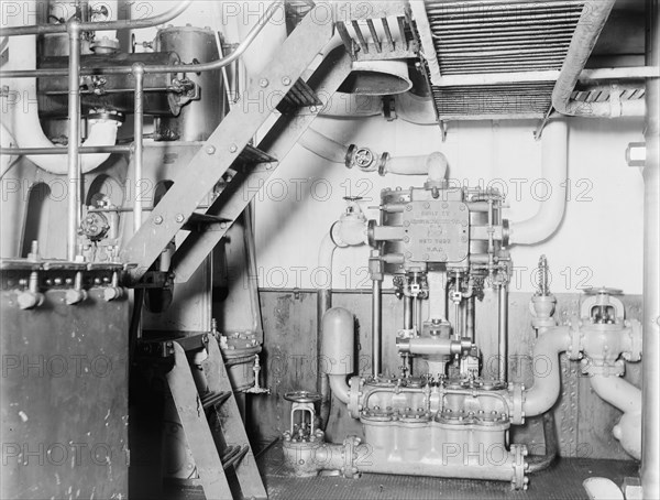 U.S.S. Kentucky, engine room, 1900 or 1901. Creator: Unknown.