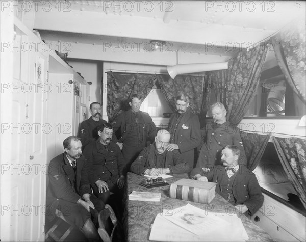 U.S.S. Maine, chief petty officers' quarters, 1896. Creator: Unknown.