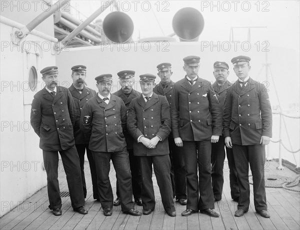 U.S.S. Maine, chief petty officers, 1896. Creator: Unknown.