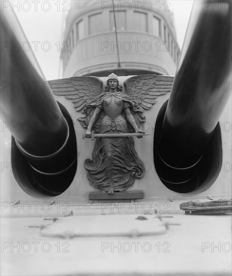 U.S.S. Massachusetts, figure of victory, between 1896 and 1901. Creator: Unknown.