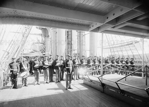 U.S.S. Newark, marine guard, between 1891 and 1901. Creator: Unknown.