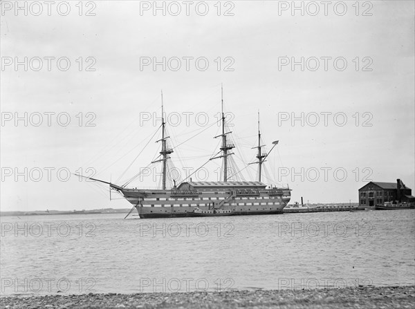 U.S.S. New Hampshire at Coasters Harbor, between 1890 and 1901. Creator: Unknown.