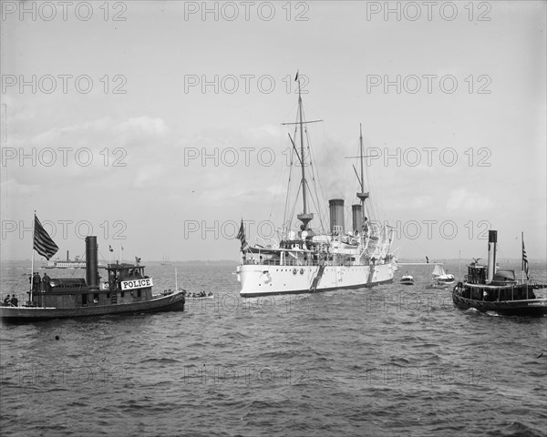 U.S.S. Olympia, between 1895 and 1901. Creator: Unknown.