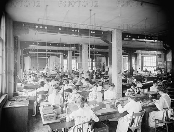 Indicator department, National Cash Register [Company], Dayton, Ohio, (1902?). Creator: Unknown.