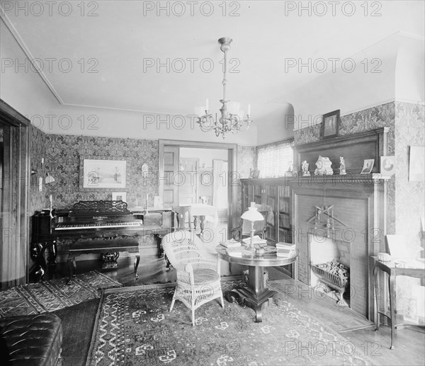 Residence of Albert E. Silk, reception room, Detroit, Mich., between 1900 and 1910. Creator: Unknown.