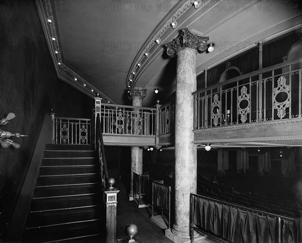 The Foyer, Temple Theatre, Detroit, Mich., between 1900 and 1905. Creator: Unknown.