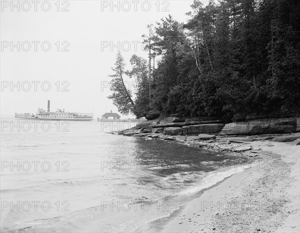Steamer landing, Hotel Champlain, Bluff Point, N.Y., c.between 1910 and 1920. Creator: Unknown.