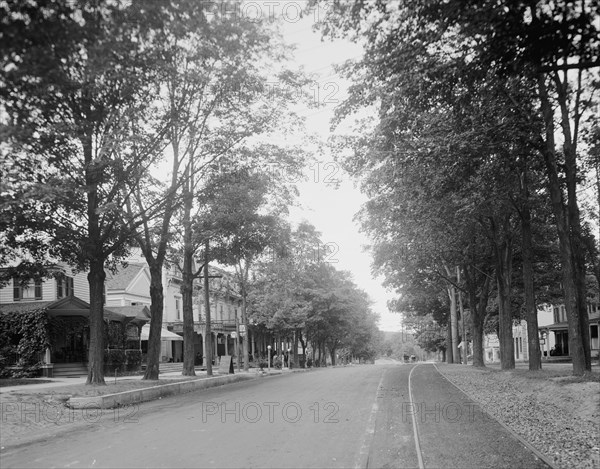 Main Street and the Hotel Worden, Lake George, N.Y., c.between 1910 and 1920. Creator: Unknown.