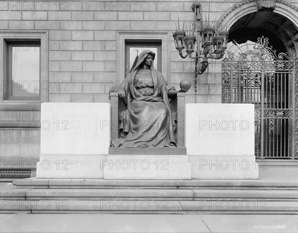 Science, Bela L. Pratt, Boston Public Library, c.between 1910 and 1920. Creator: Unknown.