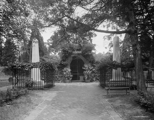 Tomb of Washington at Mt. Vernon, c.between 1910 and 1920. Creator: Unknown.