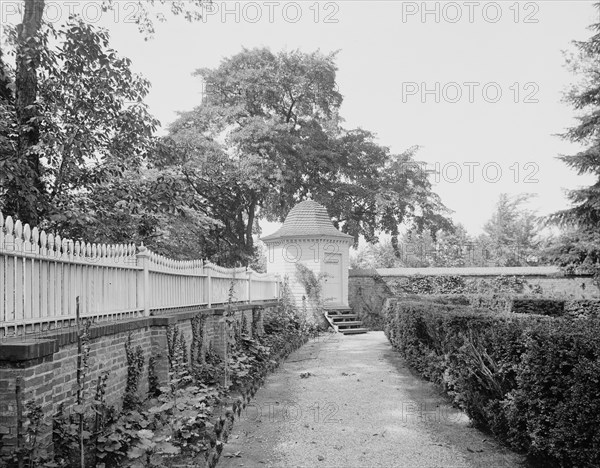 Little school room in the garden at Mt. Vernon, c.between 1910 and 1920. Creator: Unknown.