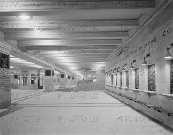 Suburban concourse, Grand Central Terminal, N.Y. Central Lines, New York, c.between 1910 and 1920. Creator: Unknown.