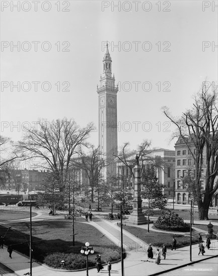 Court Square and Municipal Group, Springfield, Mass., c.between 1910 and 1920. Creator: Unknown.