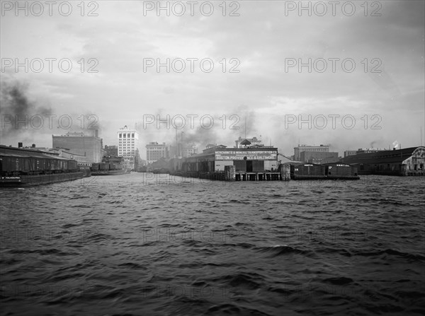 Merchants' and Miners' Wharf, Norfolk, Va., between 1910 and 1920. Creator: Unknown.