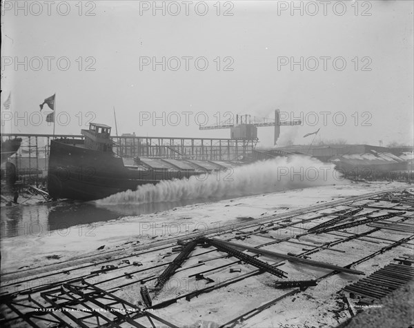 Str. A.D. MacTier, launch, 1913 Mar 8. Creator: Unknown.