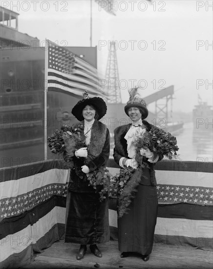 Strs. A.D. MacTier and F.P. Jones, sponsors, 1913 Mar 8. Creator: Unknown.