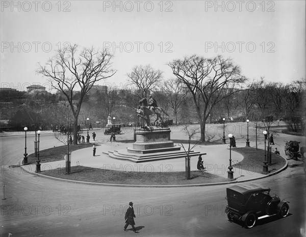 View of Central Park and Sherman statue from the windows of Hotel Netherland, N.Y., c1905-1915. Creator: Unknown.