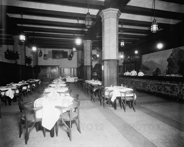 Edelweiss Cafe, bar room, Detroit, Mich., between 1905 and 1915. Creator: Unknown.
