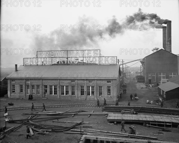 Great Lakes Engineering Works, Ecorse, Mich., (1906?). Creator: Unknown.