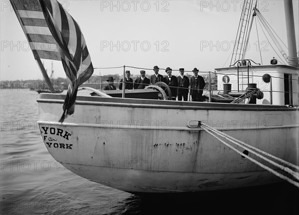 Group of pilots of steam pilot boat New York, between 1900 and 1905. Creator: Unknown.