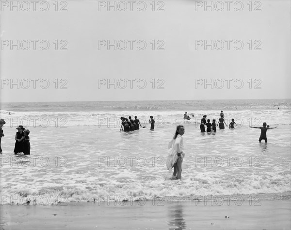 Surf bathing, between 1900 and 1905. Creator: Unknown.