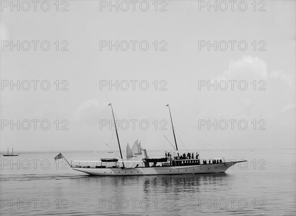 Kanawha, Glencove [sic], N.Y.Y.C. [New York Yacht Club], 1897 Aug 7. Creator: John S Johnston.