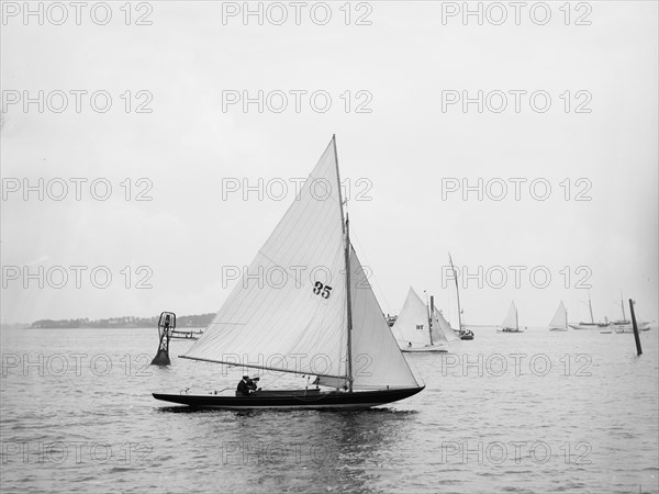 Wave (1-rater), 1894 Aug 4. Creator: John S Johnston.