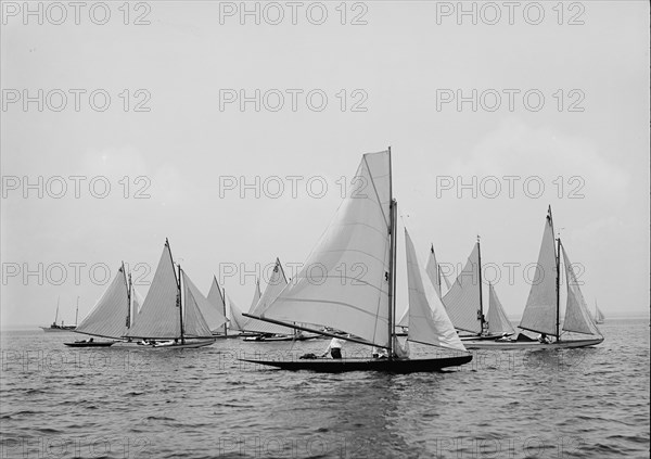 Start of half-raters, 1899 June 22. Creator: John S Johnston.