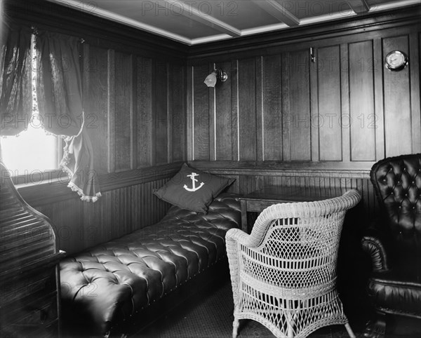 Chart room, S.S. J.H. Sheadle, between 1906 and 1910. Creator: Unknown.