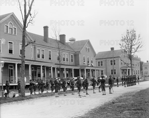 Guard mount, Fort Oglethorpe, Chicamauga [i.e. Chickamauga-Chattanooga National..., c1900-1910. Creator: Unknown.