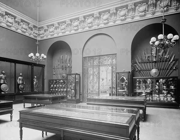 The Armor room, Metropolitan Museum of Art, New York, c1907. Creator: Unknown.