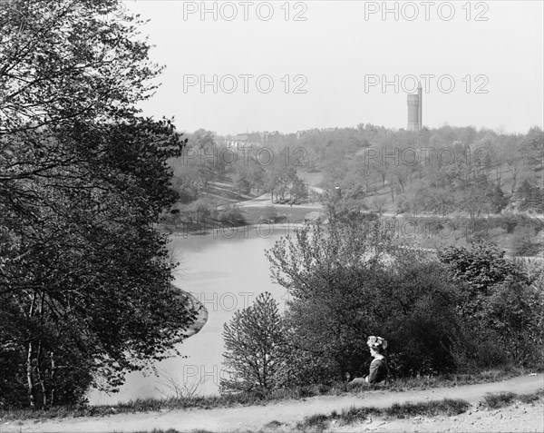 The Lake, Eden Park, Cincinnati, Ohio, c.between 1900 and 1910. Creator: Unknown.