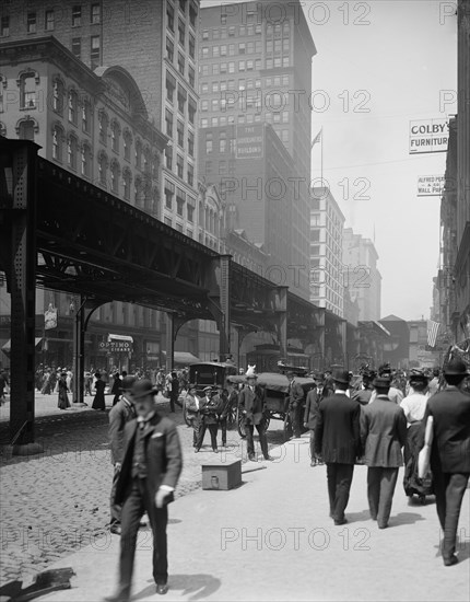 Wabash Avenue, Chicago, Ill., c1907. Creator: Unknown.